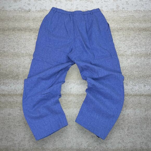 Vintage Pendleton Wool Dress Pants Baby Violet Blue Relaxed 100% Virgin Wool 90s - Picture 1 of 4